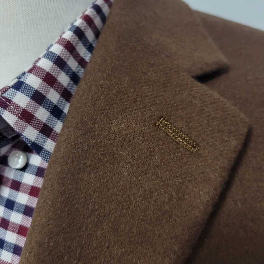 Michael Kors Men's Flannel‎ Sport Coat Blazer KIP Two Button Vicuna 38R NEW